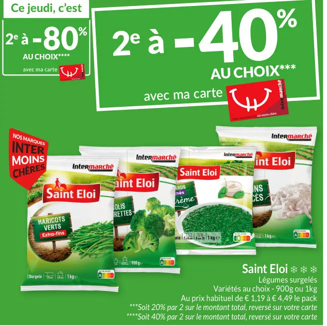 Offre: Légumes surgelés