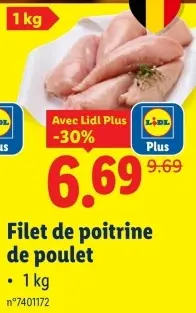 Offre: Filet de poitrine de poulet