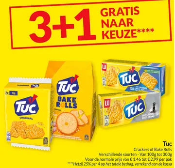Aanbieding: Crackers of Bake Rolls