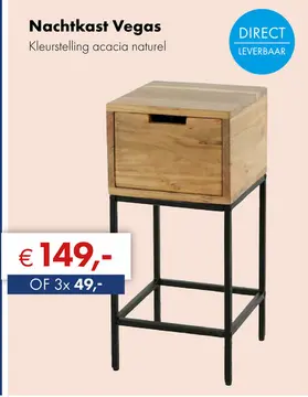 Aanbieding: Vegas bijzettafel