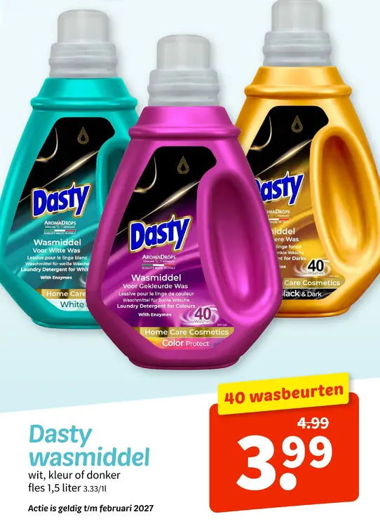 Promotie: Dasty wasmiddel