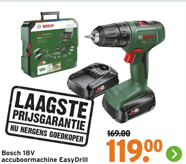 Aanbieding: 18V accuboormachine EasyDrill