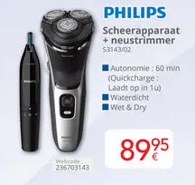 Aanbieding: Scheerapparaat + neustrimmer