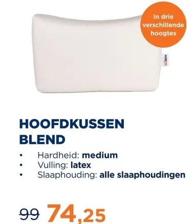 Aanbieding: Hoofdkussen blend