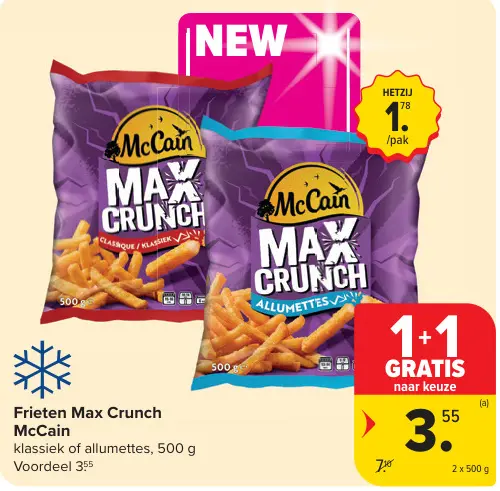 Promotie: Frieten Max Crunch