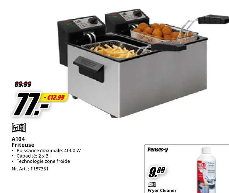 Offre: A104 Friteuse