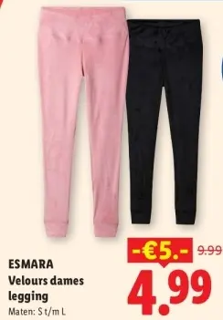 Aanbieding: Velours dames legging