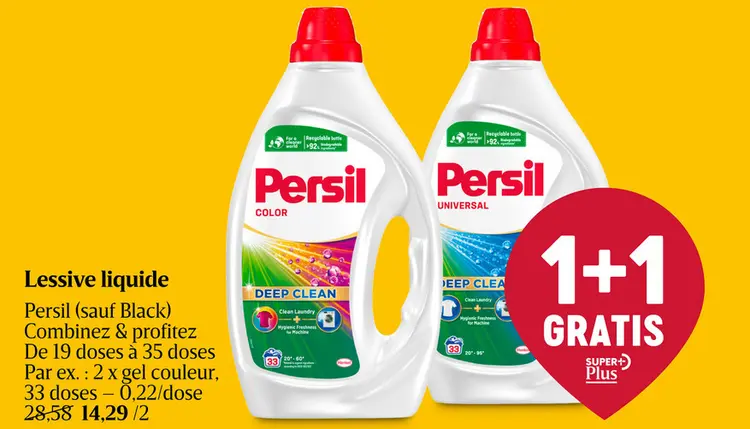 Offre: Lessive liquide Persil (sauf Black)