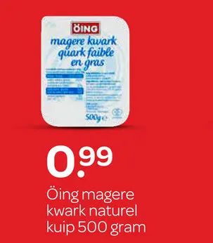 Aanbieding: Öing magere kwark naturel
