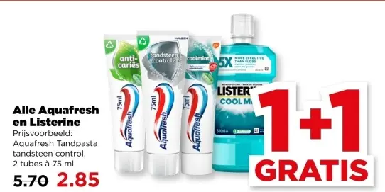 Aquafresh en Listerine