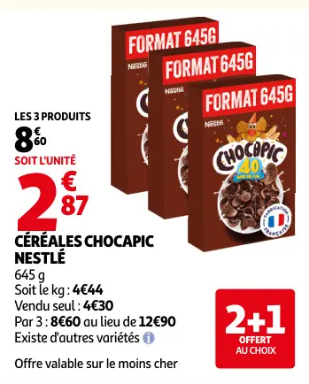 Offre: Céréales chocapic