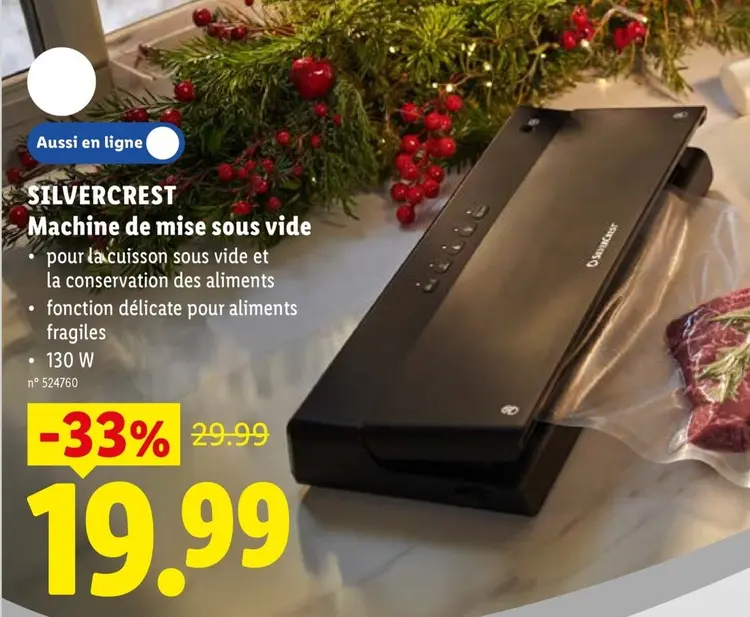 Offre: Machine de mise sous vide