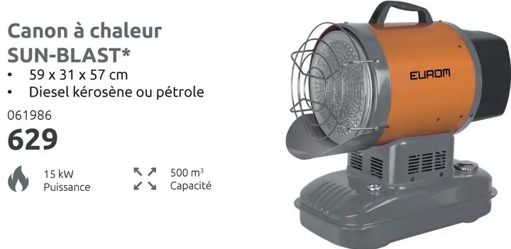 Offre: Canon à chaleur SUN-BLAST