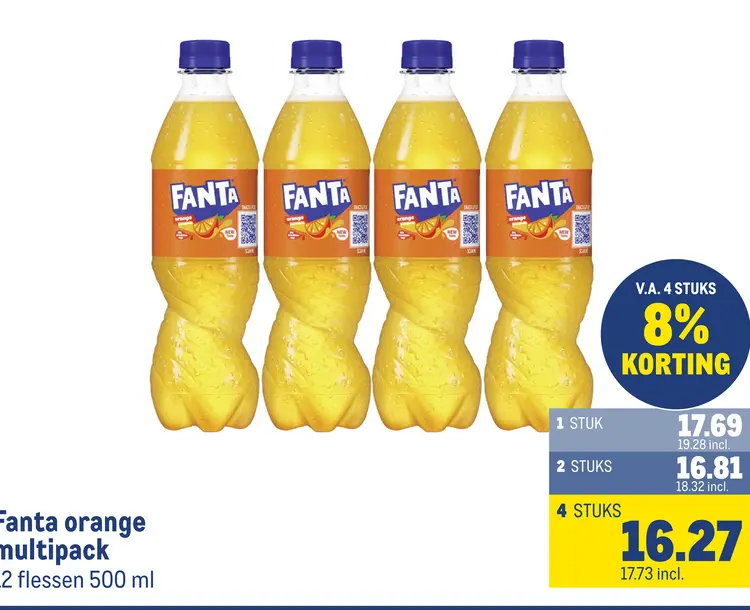 Aanbieding: Fanta orange multipack