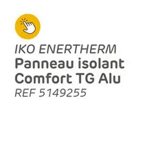 Offre: Panneau d'isolation iko enertherm comfort tg aluminium 4 cm r>1,80
