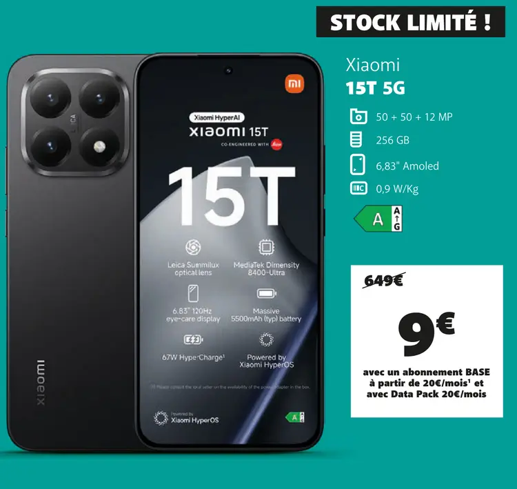 Offre: Xiaomi 15T 5G