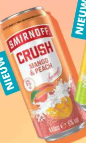 Aanbieding: Smirnoff Crush Mango & Peach