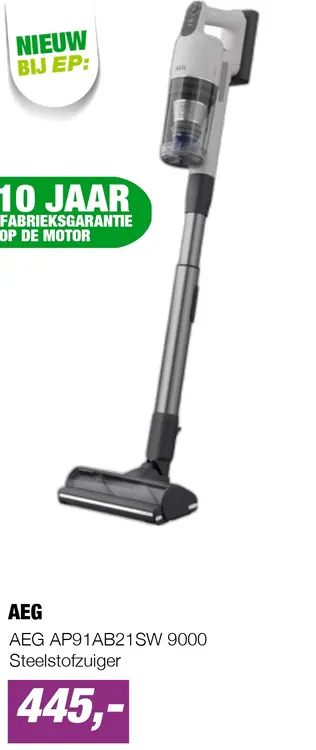 Aanbieding: AEG AP91AB21SW 9000 Steelstofzuiger