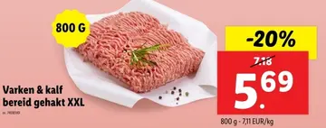 Aanbieding: Varken & kalf bereid gehakt XXL
