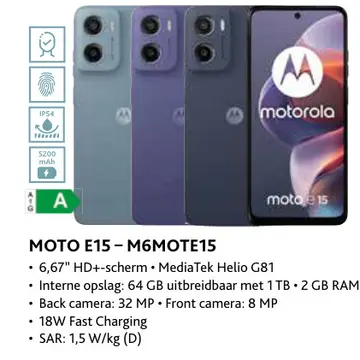 Aanbieding: Moto e15 - m6mote15