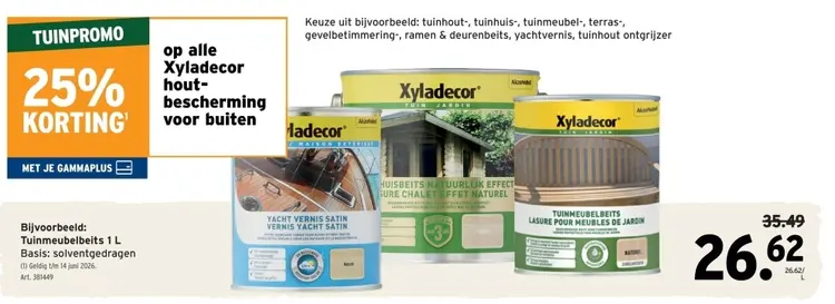 Promotie: Tuinmeubelbeits