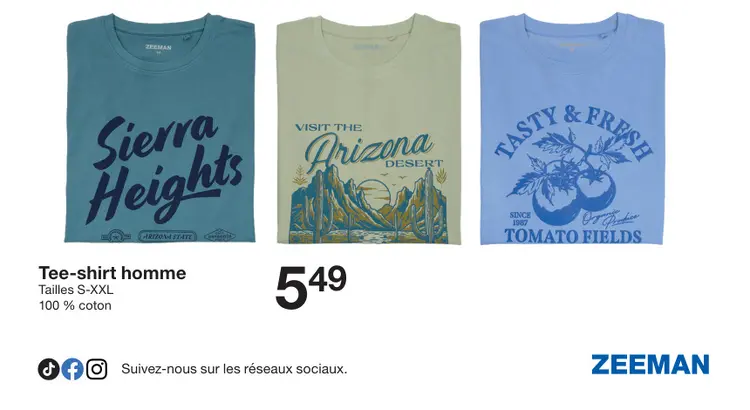 Offre: Tee-shirt homme