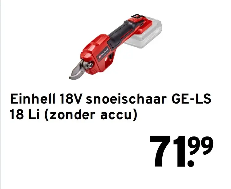 Aanbieding: Snoeischaar GE-LS 18 Li