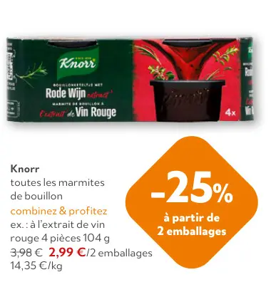 Offre: toutes les marmites de bouillon