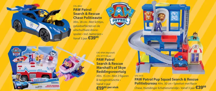Aanbieding: Paw Patrol Search & Rescue Vehicle Marshall