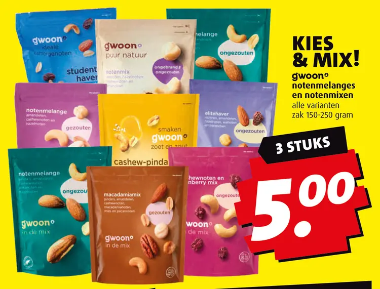 Aanbieding: notenmelanges en notenmixen