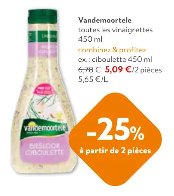 Offre: Toutes les vinaigrettes