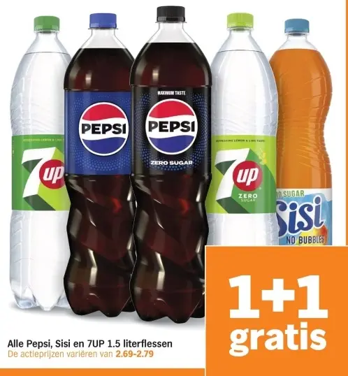 Aanbieding: Pepsi, Sisi en 7UP