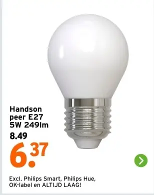 Aanbieding: Handson peer E27