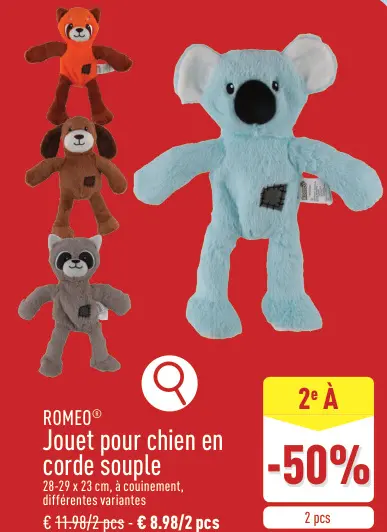 Offre: Jouet pour chien en corde souple