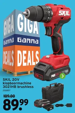 Aanbieding: SKIL 20V klopboormachine 3021HB brushless