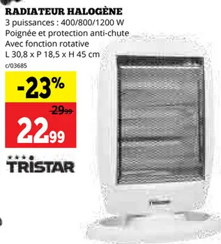 Offre: Radiateur halogène
