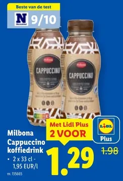 Aanbieding: Cappuccino koffiedrink