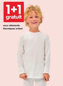 Offre: sous vêtements thermiques enfant