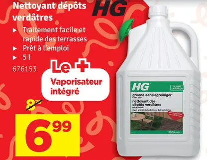 Offre: Nettoyant dépôts verdâtres