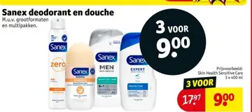 Aanbieding: Sanex deodorant en douche