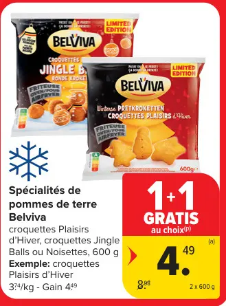 Offre: Spécialités de pommes de terre