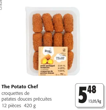 Offre: The Potato Chef croquettes de patates douces précuites