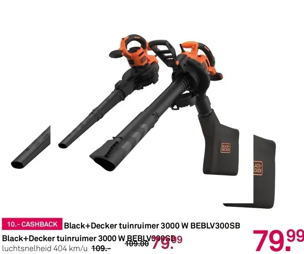 Aanbieding: tuinruimer 3000 W BEBLV300SB