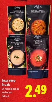 Aanbieding: Deluxe Luxe soep in zak