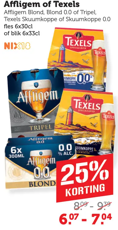 Aanbieding: Affligem of Texels