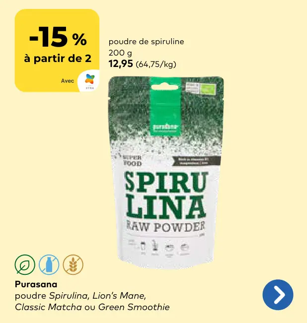 Offre: Poudre de spiruline