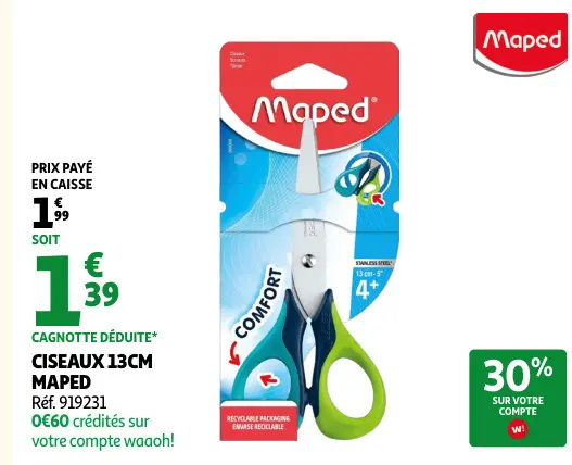 Offre: Ciseaux 13cm