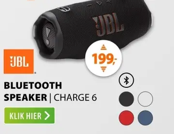 Aanbieding: JBL Charge 6 Zwart