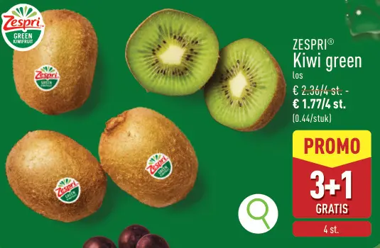 Promotie: Kiwi green