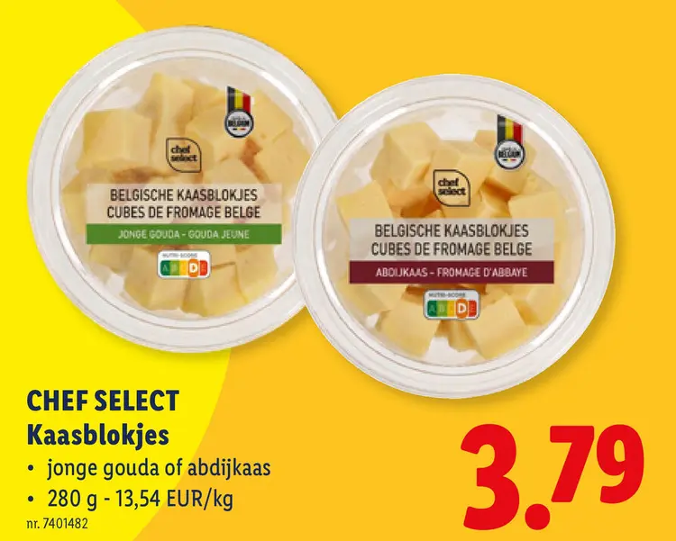 Promotie: Kaasblokjes